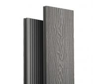 Террасная доска ДПК Топ полнотелая 3D Серый Террасная доска ДПК Топ полнотелая 3D Серый