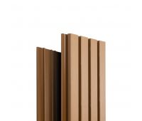 Реечная фасадная панель Техно Бронза