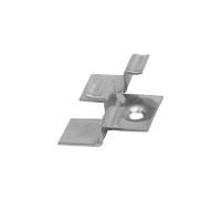 Клипса соединительная, нерж. сталь, для монтажа заборных заполнений ДПК, шов 1мм, скрытый крепеж, неокрашенная