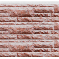 Цокольный сайдинг коллекция AirSide Скандинавский Красное дерево