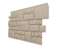 Фасадные панели (цокольный сайдинг) , Burg (камень), Ванильный
