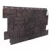 Фасадные панели (цокольный сайдинг) коллекция камень дикий - Коричневый от производителя  Fineber по цене 740 р