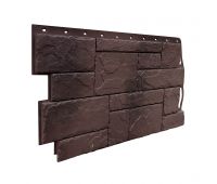 Фасадные панели (цокольный сайдинг) коллекция Камень Природный - Коричневый Фасадные панели (цокольный сайдинг) коллекция Камень Природный - Коричневый