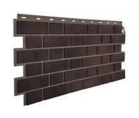 Фасадные панели Кирпич облицовочный 3D - Коричнево-чёрный