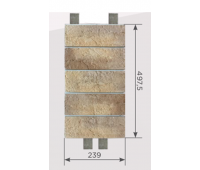 Наличник Обрамление высотой 5 кирпича Индиго