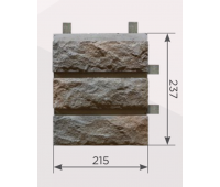 Наличник Обрамление высотой 3 кирпича Сколотый кирпич