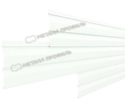 Металлический сайдинг МП СК-14х226 (ПЭ-01-9003-0.4) Белый от производителя  Металл Профиль по цене 498 р
