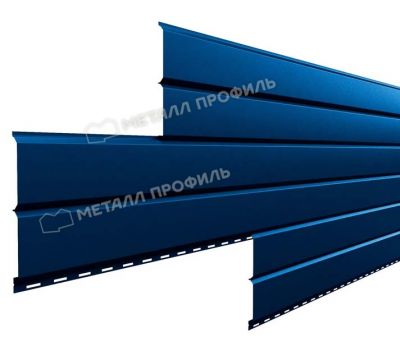 Металлический сайдинг Lбрус-15х240 (ПРМ-03-Atlantis-0.5) Темно-синий от производителя  Металл Профиль по цене 729 р