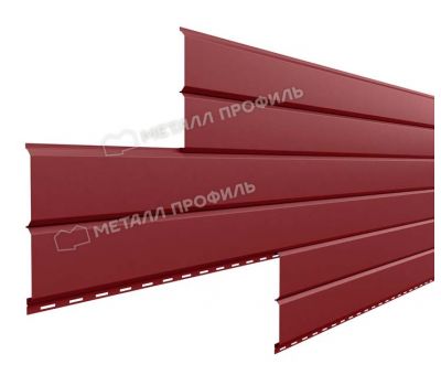 Металлический сайдинг Lбрус-15х240 NormanMP (ПЭ-01-3011-0.5) Коричнево-красный от производителя  Металл Профиль по цене 419 р