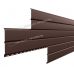 Металлический сайдинг Lбрус-15х240 NormanMP (ПЭ-01-8017-0.5) Коричневый шоколад от производителя  Металл Профиль по цене 419 р