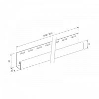 J-Trim для винилового сайдинга VOX Standart J-Trim для винилового сайдинга VOX Standart