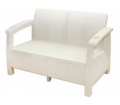 Двухместный диван Sofa Seаt Белый от производителя  Мебель Yalta по цене 13 860 р