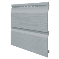 Виниловый сайдинг панель двойная Kerrafront Classic - Grey Виниловый сайдинг панель двойная Kerrafront Classic - Grey