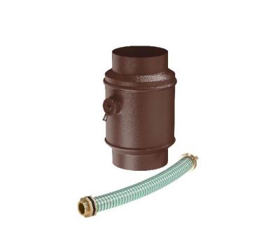 Водосборник цилиндрический в комплекте RAL 8017 Коричневый matt 125/90 от производителя  Aquasystem по цене 20 890 р