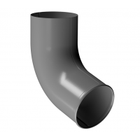 Отвод трубы D90, ГРАФИТ (RAL 7024)